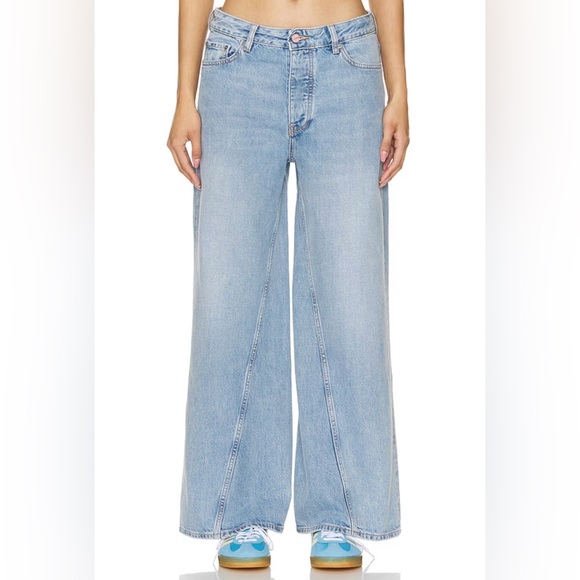 Ganni - Rigid Denim Jozey Jean in Light Blue Vintage - Picture 5 of 5